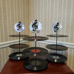 Record/ Music Cupcake Stands