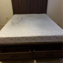 Queen Bed Frame With Drawers