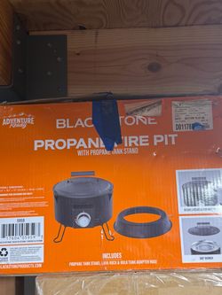Black stone propane fire pit