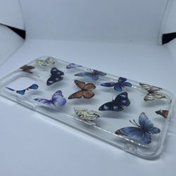 For iPhone 11 Butterfly Clear Hard Case Cover Protector 