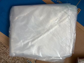 Clear Plastic Poly Bed Cover