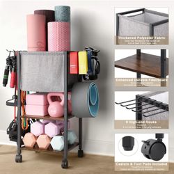 Yoga Mat Storage Rack Home Gym Equipment 
