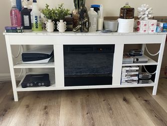 Electric fire place tv stand