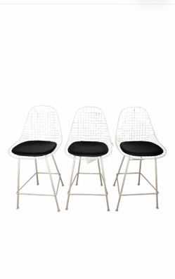 3 New Eames Herman Miller Counter Stools