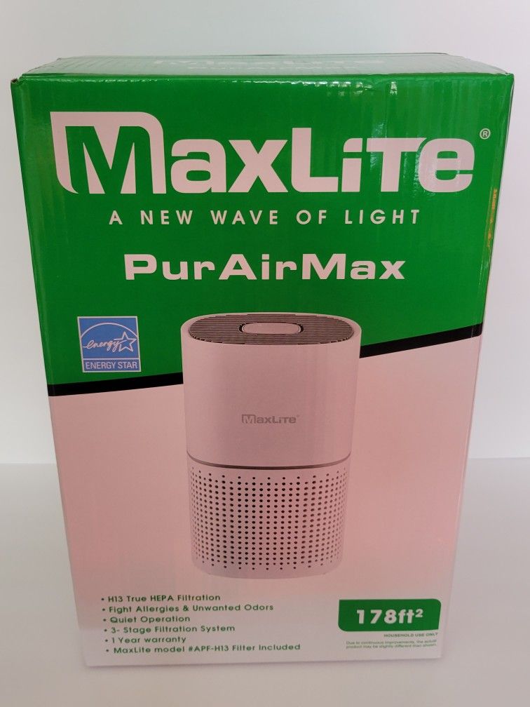 MaxLite PurAirMax Purifer Air Filter New