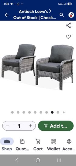 Two patio  chairs