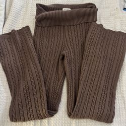 Sweater flared pants 