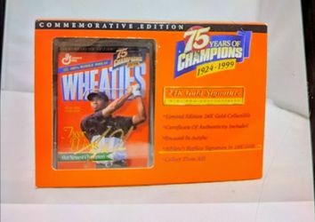WHEATIES MINI BOX 75 YEARS OF CHAMPIONS TIGER WOODS