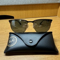 Ray-Ban Sunglasses In Gold On Black