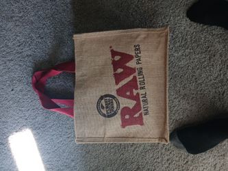 RAW natural hemp fibers authentic bag