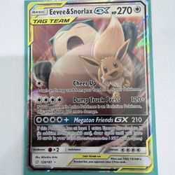 Eevee & Snorlax GX - SM - Team Up (SM9)