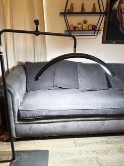 Half Moon LED Floor Lamp for Lash and Beauty Services