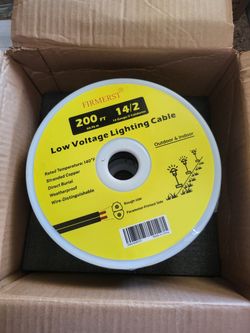 FIRMERST 14/2 Low Voltage Landscape Wire Copper Cable 200 Feet