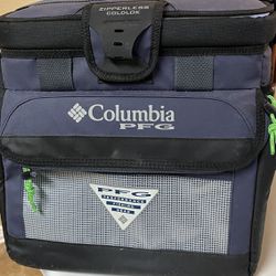 Columbia PFG Insulated Backpack Cooler Ice Chest White ~ zipperless