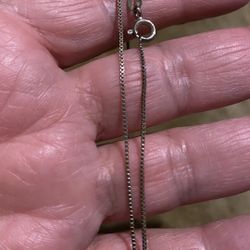 Indonesian Silver Marked 925 18” Chain 