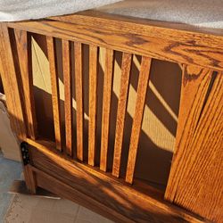 Oak Tree Mission Style Headboard  65 Each 2 Available If Want Second As Footboard Queen Bed Brand New As Shown In Pictures Very Nice Solid 