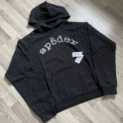 Sp5der VVS Hoodie Black - Large