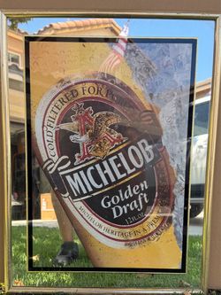 Michelob Golden Draft Mirror