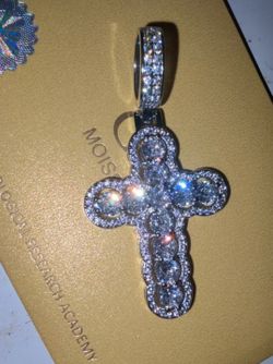 Diamond Cut Silver Chain with diamond pendant