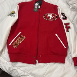 49ERS BOMBER JACKET SZ L