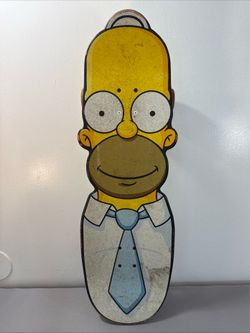 Homer Simpson Santa Cruz Skateboard & KRUX Trucks & Road Rider Wheels Used