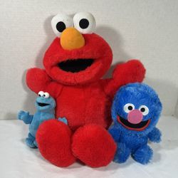 Vintage Tickle Me Elmo 1995 Tyco Talking Plush Stuffed Toy Sesame Street 