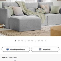 Beautiful Drew  Modular Sofa With Ottoman By Drew Barrymore  