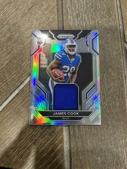 2022 Prizm Buffalo Bills James Cook Rookie Jersey Card