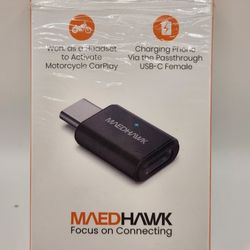 **MaedHawk Motorcycle CarPlay Bluetooth Headset Adapter**  
