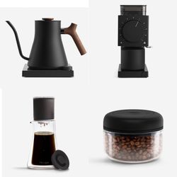 Electrical Kettle, Grinder, PourOverSet, Canister