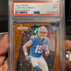 Ladd McConkey  Psa 9 Disco Prizm