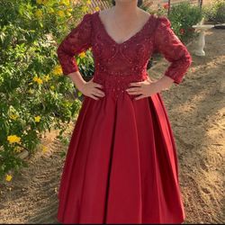 Red Ballgown