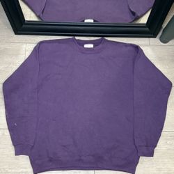 Vintage / Y2K 1980s Riders Purple Blank Sweatshirt 