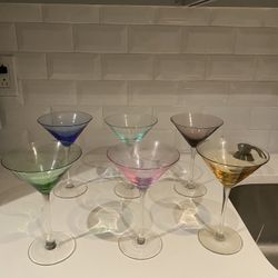 Beautiful Wine &  Martini Glasses 
