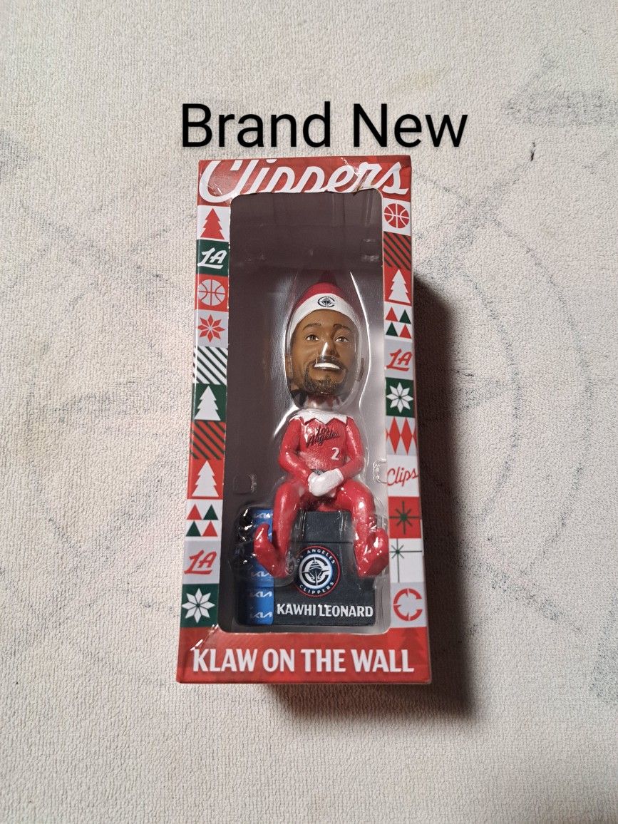 Brand New L.A Clippers Kawhi Leonard Christmas Ceramic Bobblehead