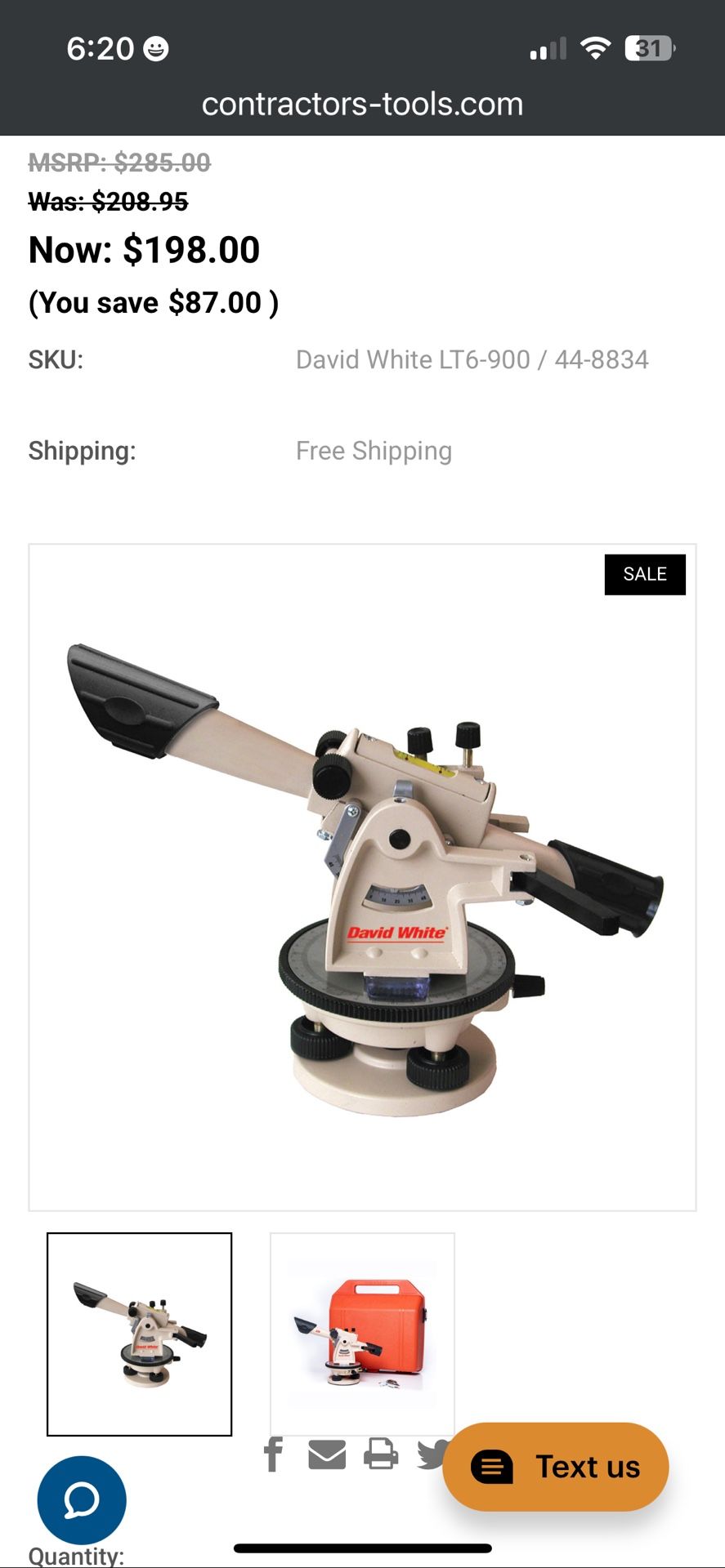 Contractor Tool surveyors Instrument