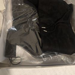 Marc Fisher Boots Black Suede SIZE 7 / 7.5