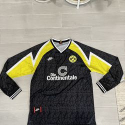 BVB Borussia Dortmund Vintage Retro Long Sleeve Jersey size XL