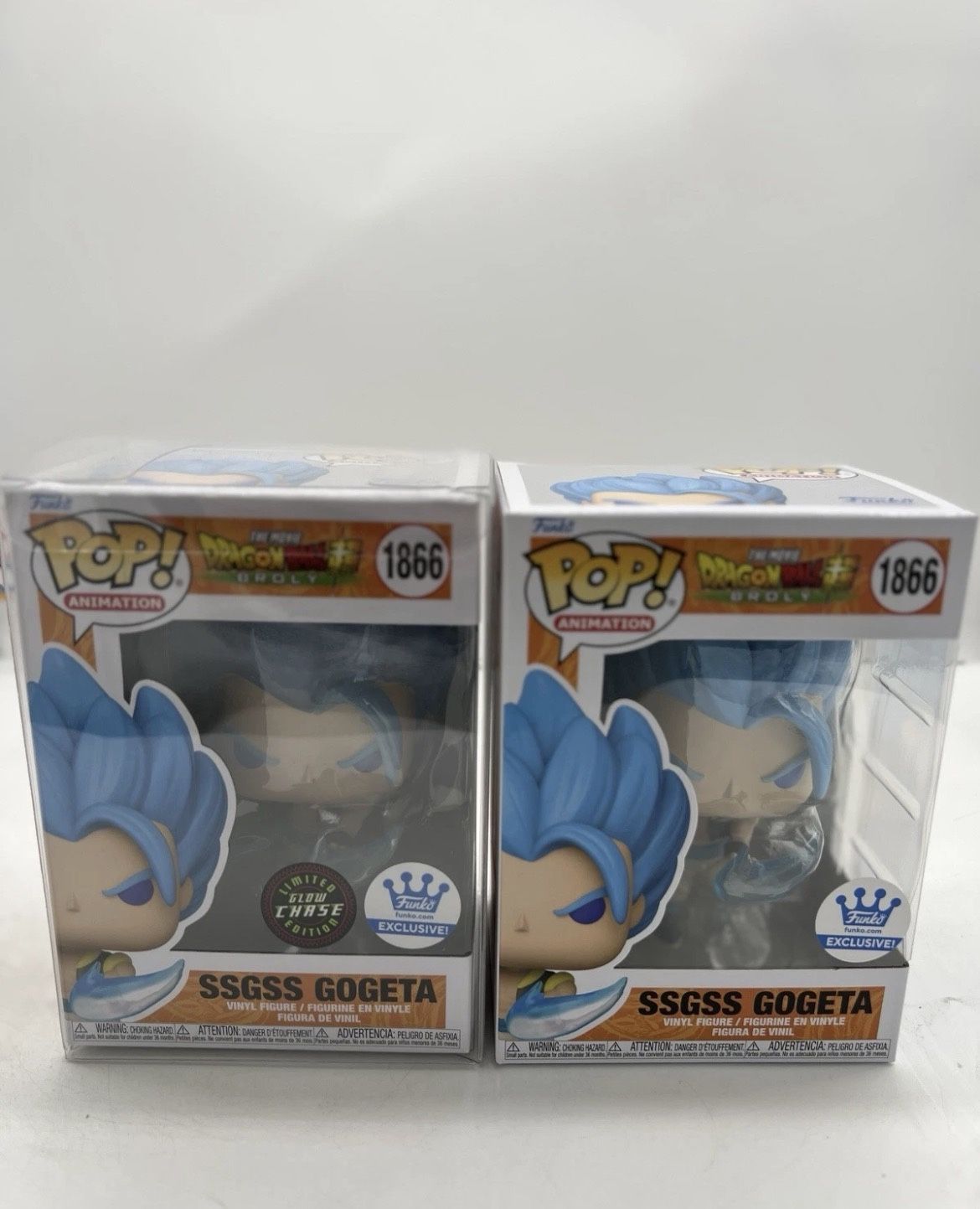 Dragon Ball SSGSS Gogeta #1866 Chase + Reg Bundle New Funko Shop Exclusive Pop
