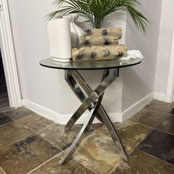 Round Glass Table Only 