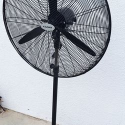 Industrial Pedestal Fan, 30" Diameter Commercial Oscillating Fan ，Adjust Height
