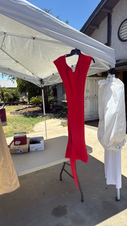 Red dress new knit New York and company extra large