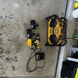 Dewalt Drill & Radio