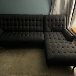 Grey Couch W Lounge 