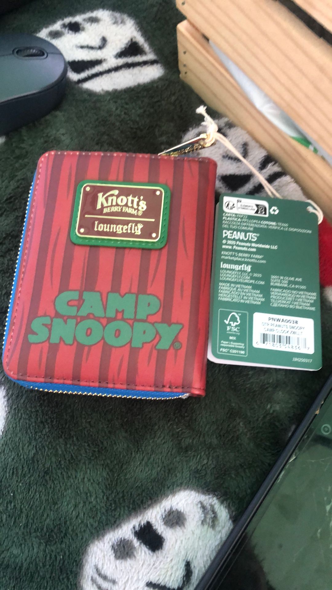 Knotts Berry Farm Loungefly Camp Snoopy Wallet