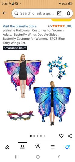 Halloween costume butterfly wings