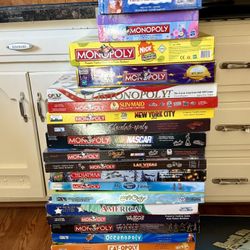 MONOPOLY GAMES*VARIOUS*COLLECTIBLES*CALCULATOR*BOOK
