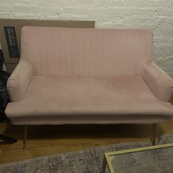 Pink Loveseat 