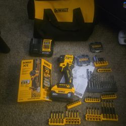 DeWalt DCF870B 20V 1/4in Cordless Hydraulic Impact Driver with 5Ah Batteries & Charger