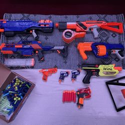 Toy Nerf Guns Lot + Extra Nerf Darts  | Not Selling Separate 